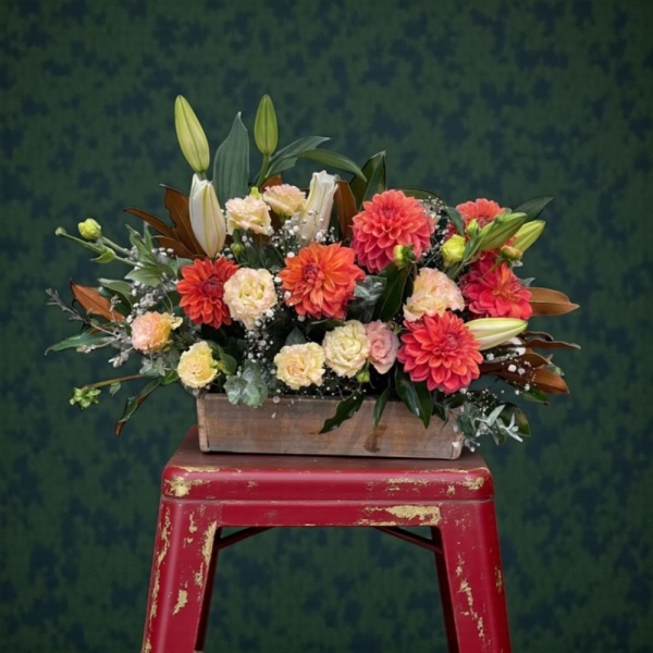 This Angel is Mine | Timber Box of Fresh Flowers