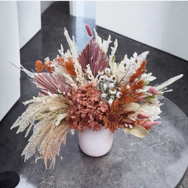 Gemini | Dried Flower Arrangement in a Vase | Preserved Fleurs